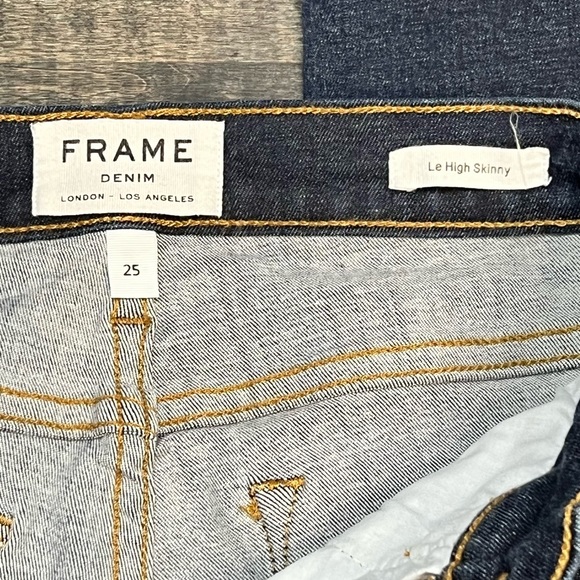 Frame Denim - Le High Skinny in Saltair Sz 25 - Picture 6 of 9